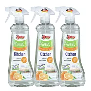 德淨Poliboy廚房清潔500ml三入組合(有機廚房清潔劑*3) 廚房+廚房+廚房