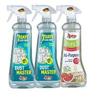 德淨Poliboy家具保養500ml三入組合(除塵大師*2/有機多用途清潔劑*1) 除塵+除塵+多用途