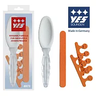 【YES 德悅氏】德國製造 腳部修容組A(銼腳板 拋光棒 支撐墊)