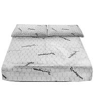 【JOSEPHINE約瑟芬】MIT台灣製 石墨烯三件式床包組5尺x6.2尺 (床套/枕頭套) 8467