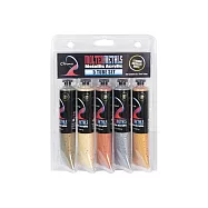 [時代中西畫材]澳洲 Chroma 熔融金屬壓克力套組 5色/75ml 金屬色系