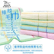 【OKPOLO】台灣製超激吸水純棉格紋雙緞毛巾(買六送六)