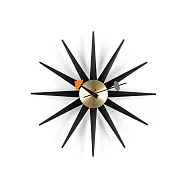 Vitra Sunburst Clock 豔陽綻放掛鐘 (夜霧黑)