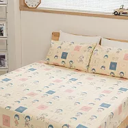 櫻桃小丸子100%純棉雙人床包枕套組 日常