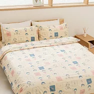 櫻桃小丸子100%純棉鋪棉兩用被套 雙人 日常