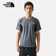 The North Face M BRIDGER NEW S/S SHIRT - AP 男吸濕排汗透氣短袖T恤-灰-NF0A7WD3KS7 S 灰色