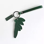 蕨簡真皮吊飾 - 半邊羽裂鳳尾蕨