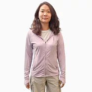 【HAKERS 哈克士】女款 CoolBest透氣快乾連帽外套(防曬外套/吸濕排汗/抗UV/運動外套/登山健行/運動/旅遊) S 粉紫色