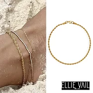 ELLIE VAIL 邁阿密防水珠寶 金色細緻繩索編織腳鍊 Tate Rope