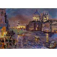 【玲廊滿藝】胡令豪-夜浪漫威尼斯29.7x41.5cm