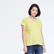 好我_珠光棉V領TEE M 蒲公英黃
