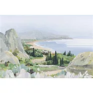 【玲廊滿藝】M-登高望海15.5x22.5cm