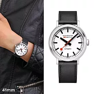 MONDAINE 瑞士國鐵 Original Automatic 植物皮革自動機械腕錶 - 41mm / 4161BLBV
