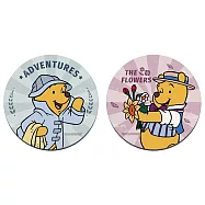 【Disney 迪士尼】軟式珪藻土杯墊 杯墊 小熊維尼 歷險記 杯墊 (2入/組) (10*10*0.5cm) 歷險記維尼