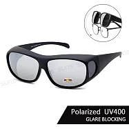 【SUNS】寶麗來偏光太陽眼鏡 水銀鏡面(可套式) 包覆性大框架 男女適用 抗UV400 防眩光 006