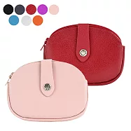 LA BAGAGERIE Demi Lune系列山羊皮半月零錢包 黑