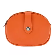 LA BAGAGERIE Demi Lune系列山羊皮半月零錢包 橘