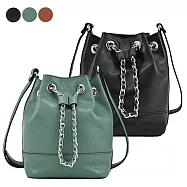 LA BAGAGERIE H22系列牛皮水桶斜背包(迷你) 綠