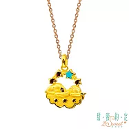 甜蜜約定2SWEET 數不盡的夢史奴比Snoopy黃金墜子 送玫瑰鋼項鍊