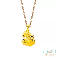 甜蜜約定2SWEET 星世界史奴比Snoopy黃金墜子 送玫瑰鋼項鍊