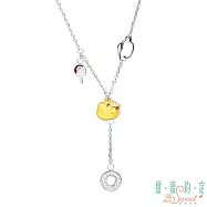 甜蜜約定 HelloKitty 棒棒糖kitty黃金/白鋼項鍊
