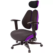 GXG 記憶棉 DUO KING 雙背工學椅(電競腳/摺疊升降扶手) TW-3008 KGA1