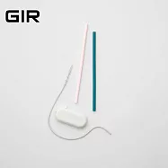 美國GIR頂級白金矽膠吸管組 2入組【標準吸管】- 布魯克林