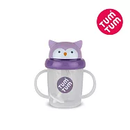 TUM TUM 頭蓋型防漏學習水杯v2(200ml) 貓頭鷹奧莉維亞(紫)