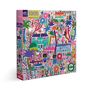 eeBoo 1000片拼圖 - 貓咪小鎮 ( Cats Around Town 1000 Piece Puzzle )