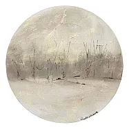 【玲廊滿藝】朱若茵-冬日的沉思30x30cm