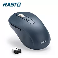 RASTO RM13 六鍵式超靜音無線滑鼠 藍