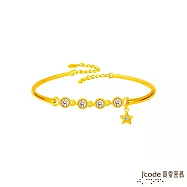 J&rsquo;code真愛密碼金飾 一直用星愛硬金手環