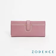 ZODENCE LIS進口牛皮經典長夾 藕粉