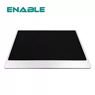【ENABLE】極簡 鋁合金 超滑順滑鼠墊-加大版(靜音/防水/抗髒污/低摩擦)- 銀色