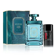 【GUESS】藍海香頌男士淡香水100ml(贈隨機體香膏75g)