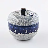 波蘭陶 乘風悠遊系列 有蓋蘋果盅 12cm 波蘭手工製