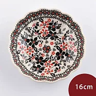 波蘭陶 聖誕午夜系列 波浪深盤 16cm 波蘭手工製