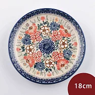 波蘭陶 瑰麗逸采系列 圓形淺盤 18cm 波蘭手工製