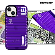 YOUNGKIT原創潮流 iPhone 14/13 6.1吋 共用 螢石系列 立體透彩防摔手機殼 (薰衣草紫)