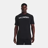 Under Armour 男 I WLL 短袖上衣-黑-1379023-001 S 黑色