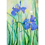 【玲廊滿藝】李喬煒-夏日鳶尾花17.5x25.5cm