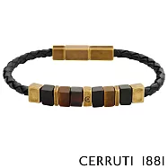 【Cerruti 1881】限量2折 義大利經典編織不銹鋼扣手環 全新專櫃展示品(CB1401)