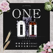 【Allegrini 艾格尼】ONE系列 經典組(精華洗髮精500ml+精華沐浴露500ml)