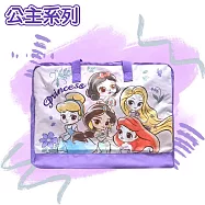 DF 童趣館 - 正版迪士尼/蠟筆小新/三麗鷗大容量雙頭拉鍊棉被收納袋-多款任選 公主系列