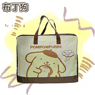 DF 童趣館 - 正版迪士尼/蠟筆小新/三麗鷗大容量雙頭拉鍊棉被收納袋-多款任選 布丁狗