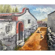 【玲廊滿藝】Meiyao Chen-穿越系列之彈珠爭霸戰Back -in-time series Child-play of marble-battle65x80cm