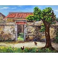 【玲廊滿藝】Meiyao Chen-穿越系列之串門子Back-in-time series A stop-by50x60.5cm