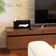 【日本COLLEND】多功能鋼製雙抽兩用面紙盒- 摩登黑