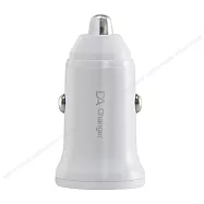 (2入組)DA 迷你智能車充 30分鐘急速充電50% up 雙孔20W Type-C PD+QC3.0(台灣認證車用充電器) 白色*2入