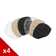 糊塗鞋匠 優質鞋材 D46 4mm按摩顆粒前掌墊 4雙 無 A01圓形透明